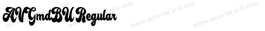 AVGmdBU Regular字体转换